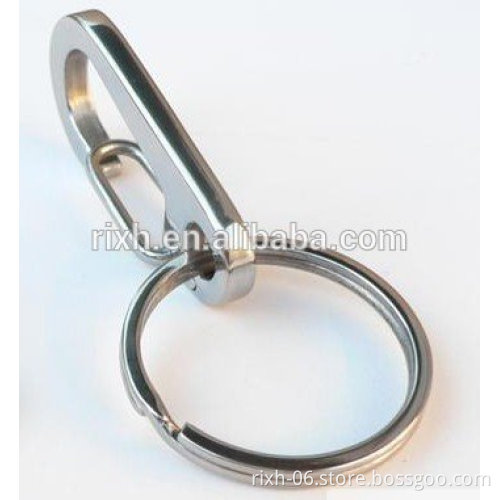 titanium spring snap titanium key hook/titanium keychain from titanium products manufacture